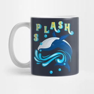 BLUE WHALE SPLASH Mug